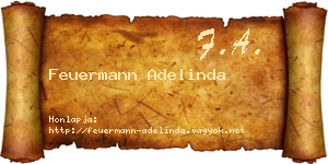 Feuermann Adelinda névjegykártya